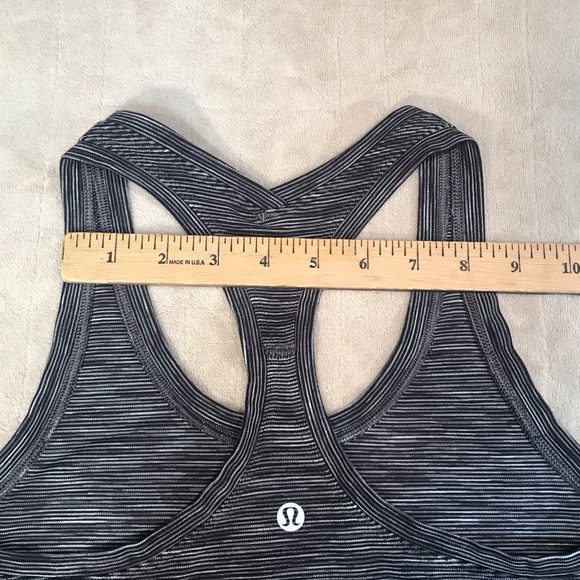 Lululemon Cool Racerback II Nulu Wee Are From Space Dark Carbon Ice Grey size 4 - Picture 7 of 9